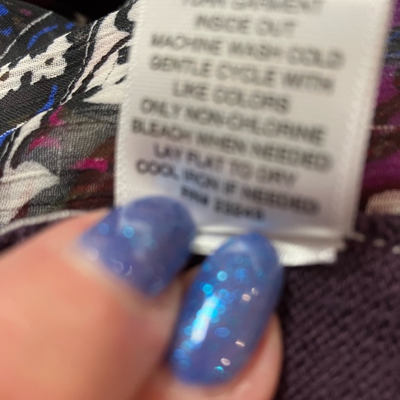 New York & Co. cardigan, purple print, S. - Picture 5 of 5